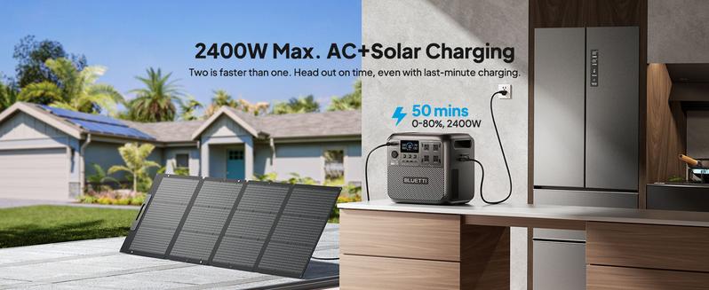 BLUETTI Elite 200 V2 Portable Power Station, 2073.6Wh LiFePO4 Battery, 4 AC Outlets (2600W/3900W Surge), Solar Generator for Camping, Off-Grid, Power Outages
