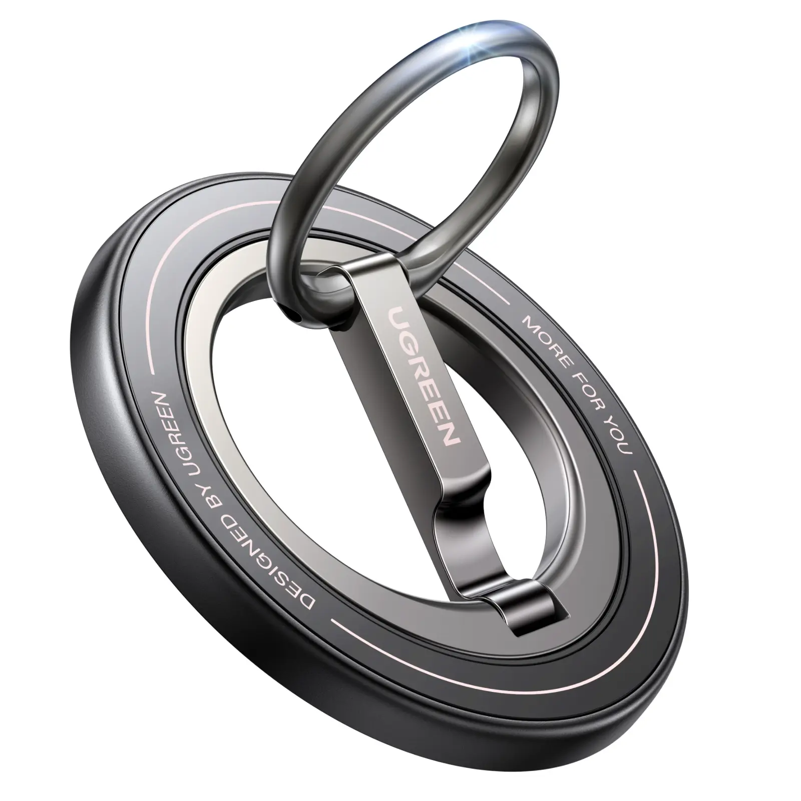UGREEN Magnetic Phone Grip Ring Holder for MagSafe - 360°Rotating Phone Grip Stand, Dual-Sided Magnetic Cell Phone Finger Ring Kickstand Compatible with iPhone 17/16/15/14/13/12 Pro Max Air summerwins Cellphone tiktokshopbacktoschool