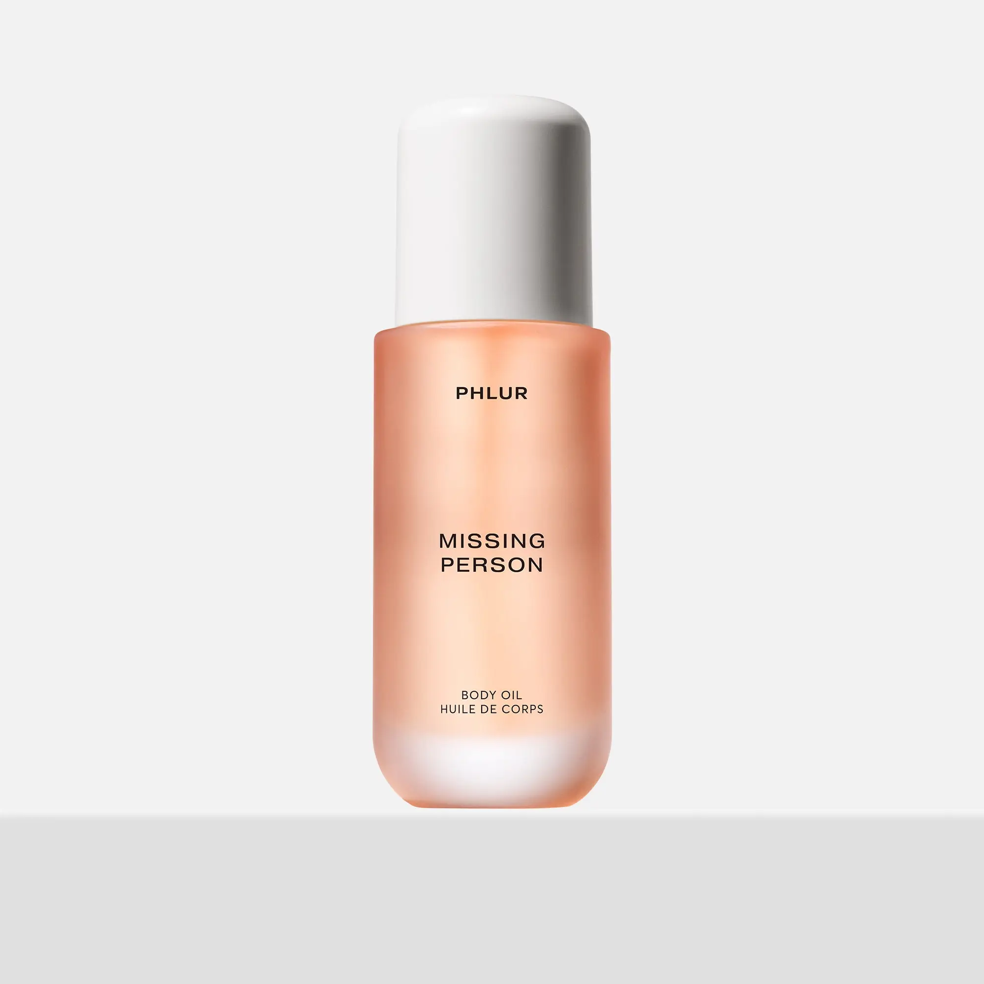 PHLUR Missing Person Body Oil - Silky Lightweight Scented Body Oil with White Musk, Jasmine & Sandalwood (4 fl oz)
