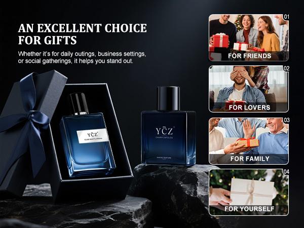 YCZ Classic Fragrance Ensemble - Iconic Gentlemen's Cologne Set with Marine & Club Aroma - Longlasting Liquid Scent for All Occasions - Luxurious Perfume - Combo Combo