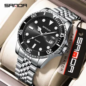 Sleek Diver-Style Watch | Zinc Alloy Case, Stereoscopic Dial, Date Display | Timeless Everyday Timepiece oval quartz outdoorfun