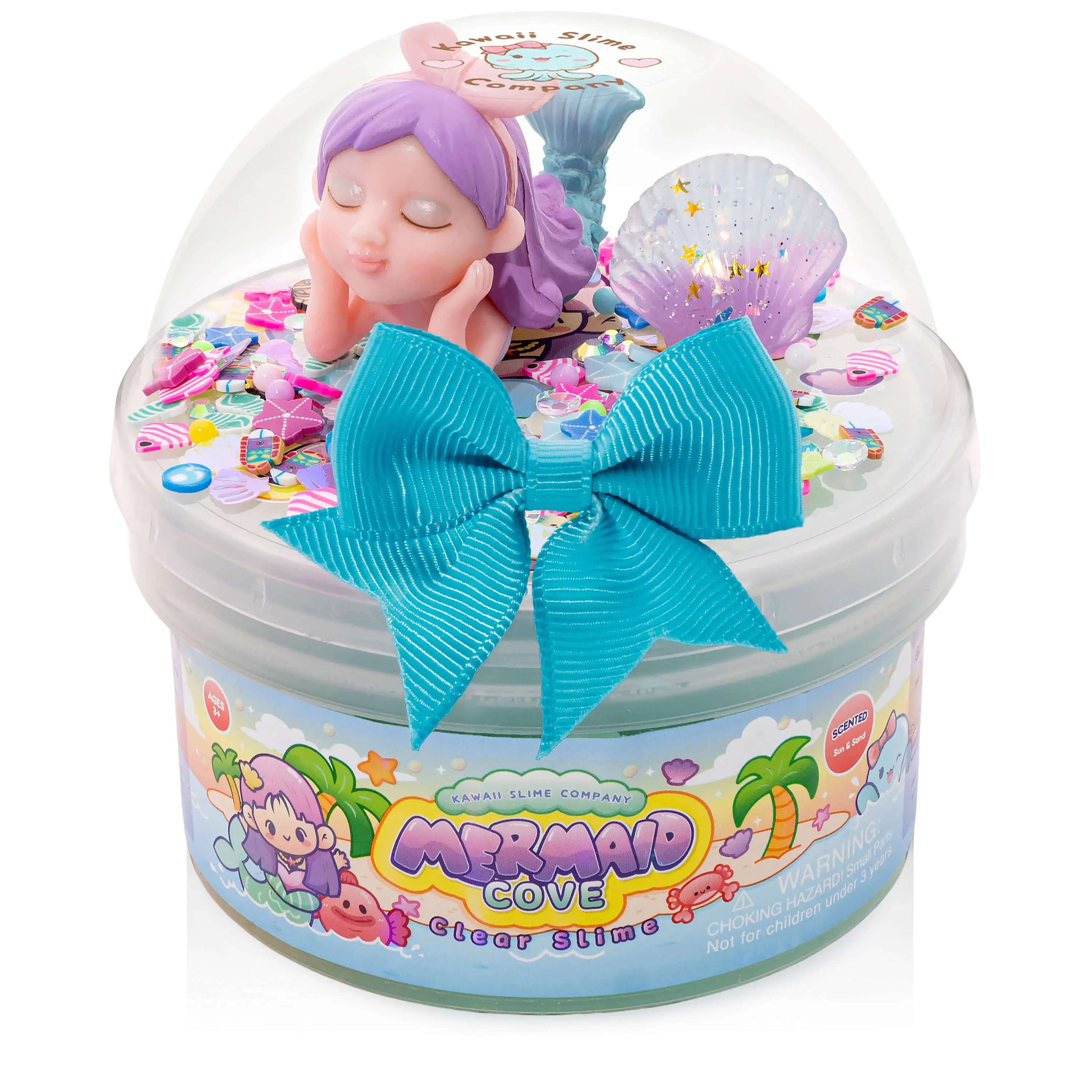 Mermaid Cove Clear Signature Dome™ Slime Kawaii Squishies Squishies