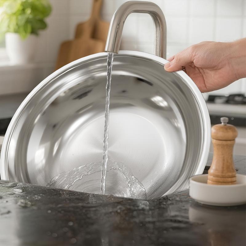 WARMOUNTS Chafing Dish Buffet Set, Glass Lid 5QT 2/4/6 Pack Gold Accent Stainless Steel Chafers and Buffet Warmers Sets with Lid & Lid Holder for Parties Catering Events Weddings Banquets