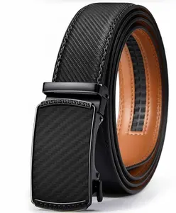 Mens Genuine Belt Leather Ratchet Belt - Customizable Fit, Effortless Style (35mm)