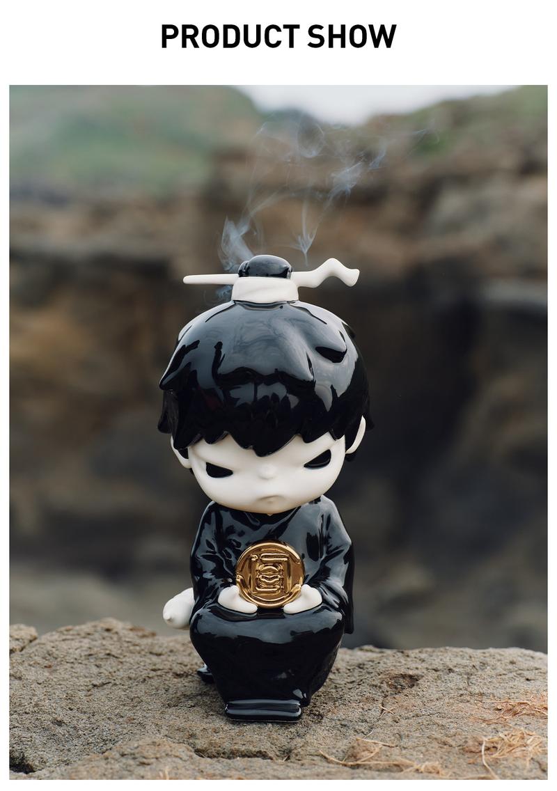 POP MART Hirono × CLOT-Yin-yang Ceramic Incense Burner B/W