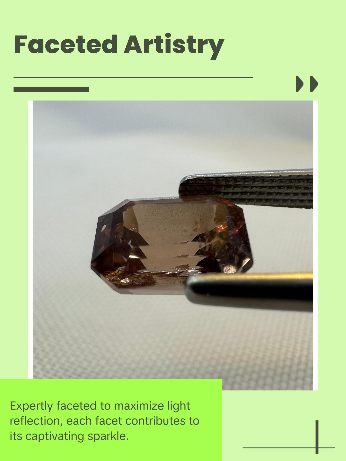 Natural Pyrope-Spessartite Color Change Garnet - 2.63ct - Octagon Step Cut