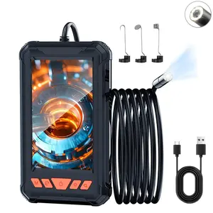 Industrial Endoscope Camera with Light 4.3" LCD Screen, 1080P HD, 8 adjustable LEDs, semi-rigid cable, IP67 waterproof, suitable for automotive repair and pipeline inspection, a men's tool, the perfect gift for a man.