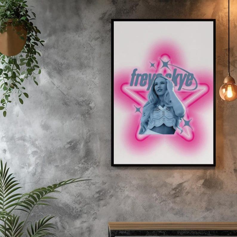 [ No Frame ] Freya Skye Poster • Zombies 4 Nova Aesthetic Print • Pop Singer Wall Art • Pretty Pink Star Room Decor
