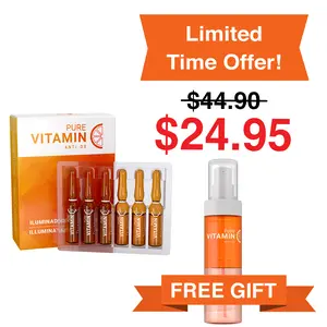 Vitamin C Concentrate (12-Pack of Ampoules) & Free Vitamin C Cleansing Water