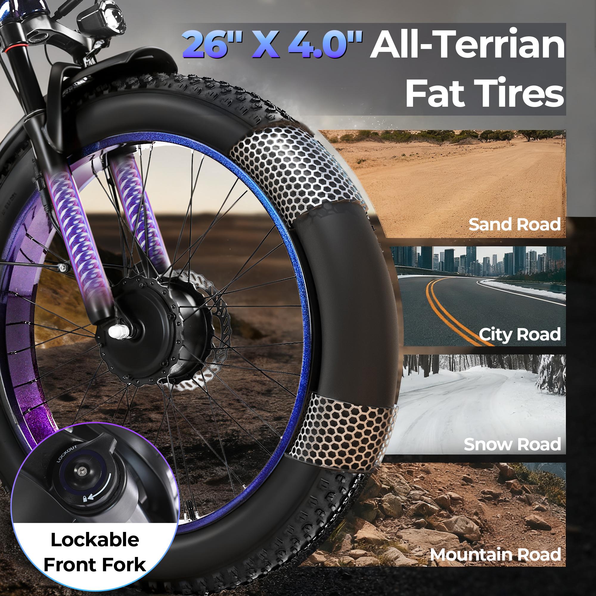 DRIFT.SLIDE 2000W peak power, front and rear dual motor electric bicycle, 40MPH electric light motorcycle, 48V 20.8 Ah UL 2849 detachable battery, 7-speed 26 inch all terrain inflatable tires, preferred for urban commuting and off-road driving DRIFT.SLIDE 2000W peak power, front and rear dual motor electric bicycle, 40MPH electric light motorcycle, 48V 20.8 Ah UL 2849 detachable battery, 7-speed 26 inch all terrain inflatable tires, preferred for urban commuting and off-road driving