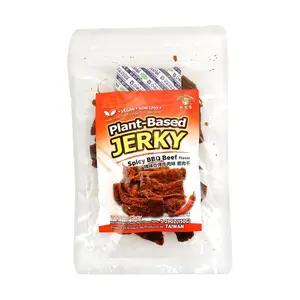 MONG LEE SHANG TW Spicy Roasted Beef Jerky & Vegetarian Jerky Snack - 150g, Savory Vegan Snack for All