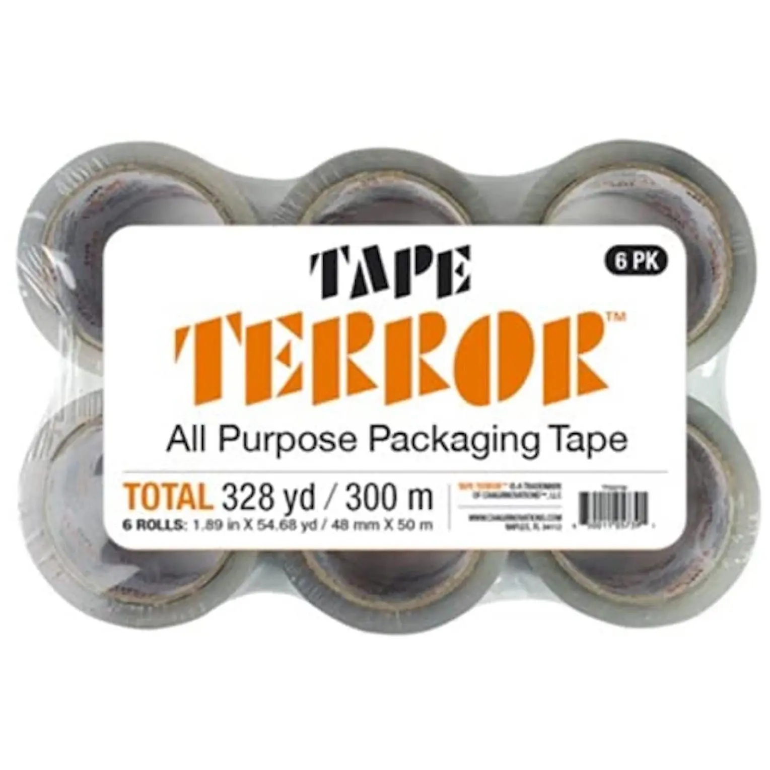 Tape Terror 6-Pack All-Purpose Packing Tape