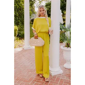 Brooklyn Babe Jumpsuit in Chartreuse