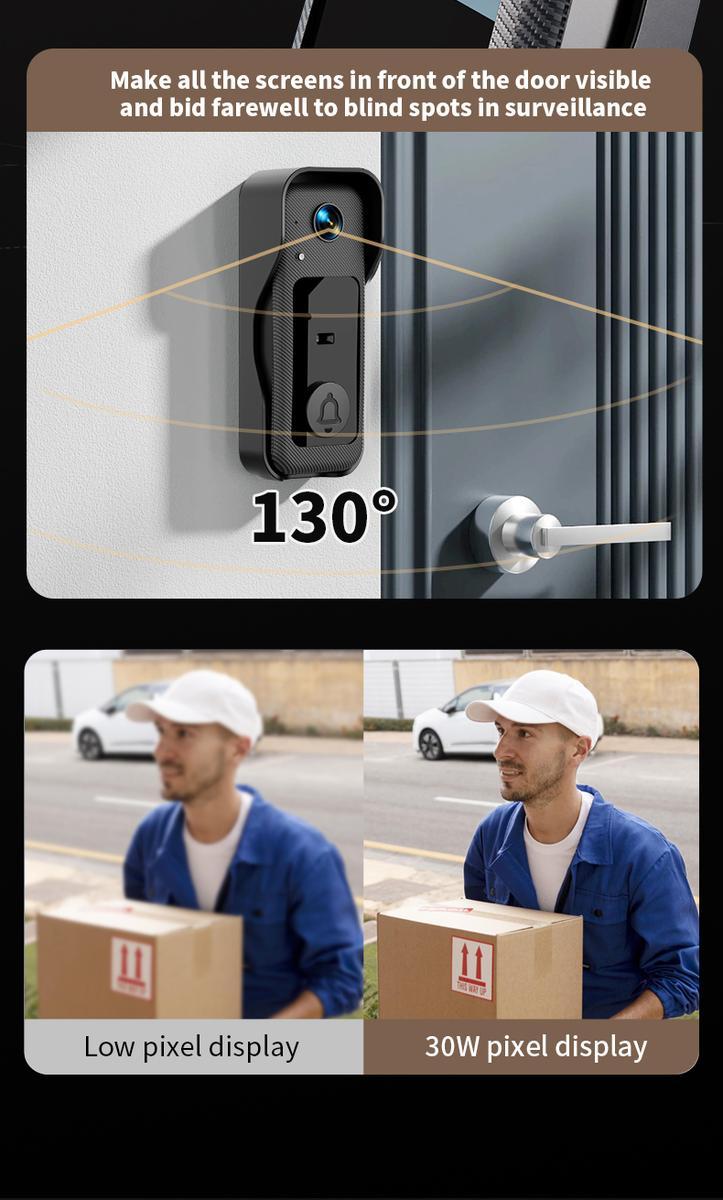 X6 Wireless Doorbell Camera,No WiFi Video Doorbell with Screen , No App, No Monthly Fees,Two-Way Talk, Night Vision,Voice Changing,Rechargeable Smart Visual Doorbell, , Safety Intercom for Privacy, Alarm, Sensor,waterproof,Security Camera Safety Phone X6 Wireless Doorbell Camera,No WiFi Video Doorbell with Screen , No App, No Monthly Fees,Two-Way Talk, Night Vision,Voice Changing,Rechargeable Smart Visual Doorbell, , Safety Intercom for Privacy, Alarm, Sensor,waterproof,Security Camera Safety Phone