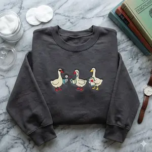 Embroidered Scrub Life Goose Sweatshirt, Medical Student Nurse Hoodie, Doctor Vet Tech Crewneck, tethoscope Nurse Humor Sweater Gift for Nurses, Medical Students, Vet Techs & Hospital Staff