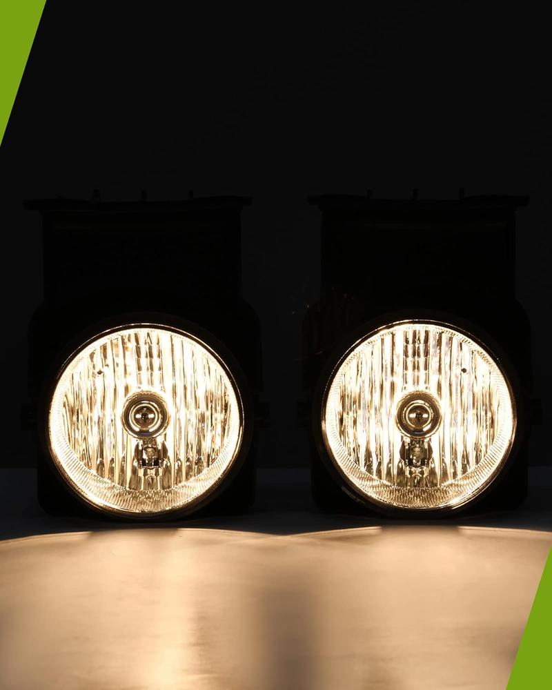 YITAMOTOR Fog Lights Compatible with 2003-2006 GMC Sierra 1500/1500 HD/2500/2500 HD/3500, 2007 GMC Sierra Classic Model 1500 /1500HD /2500 /2500HD /3500, Not Compatible with Denali /C3 Models