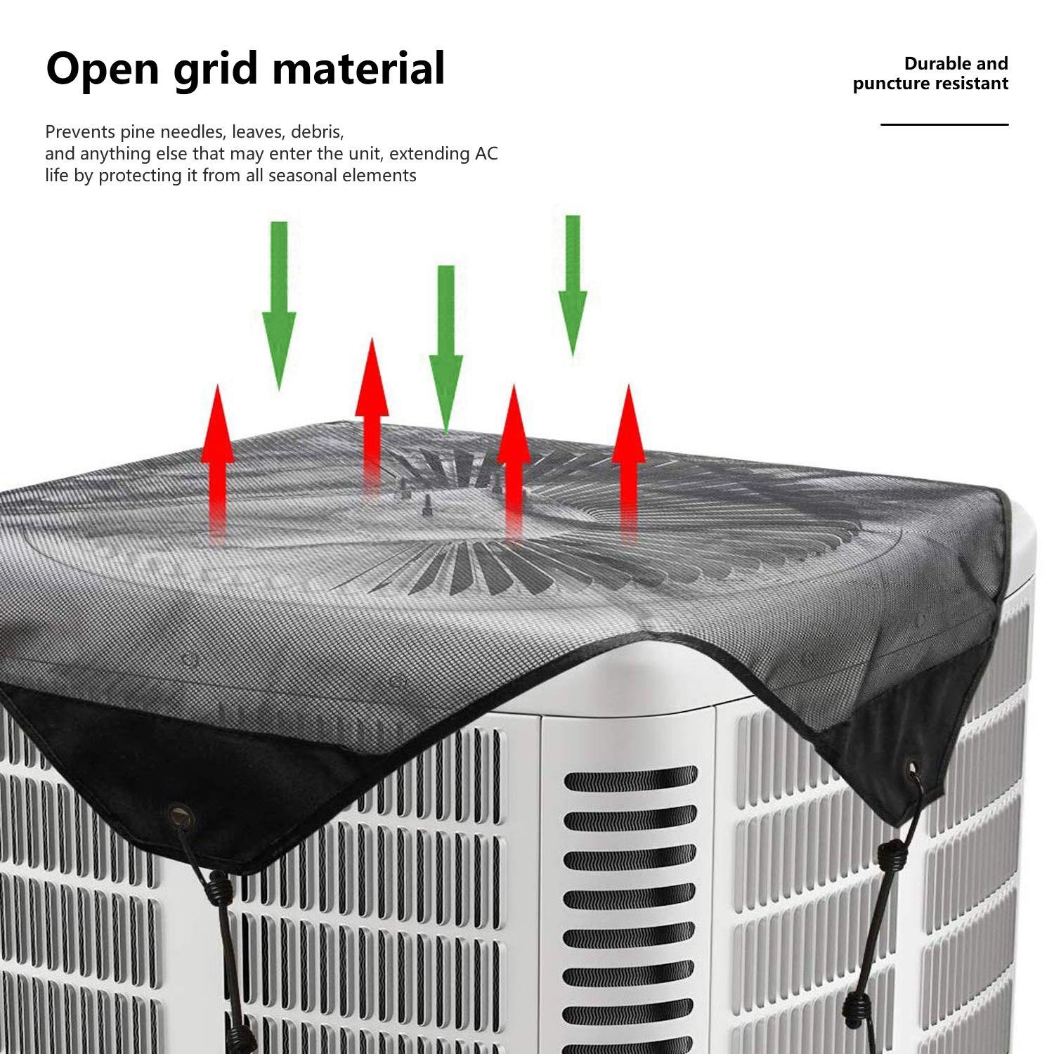 1PC External air conditioning cover, ventilated cover at the top of the external machine, waterproof and durable outdoor Springtok