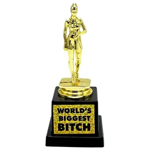 World’s Biggest Bitch Trophy – Golden Gag Award for the Queen of Sass 👑💁‍♀️