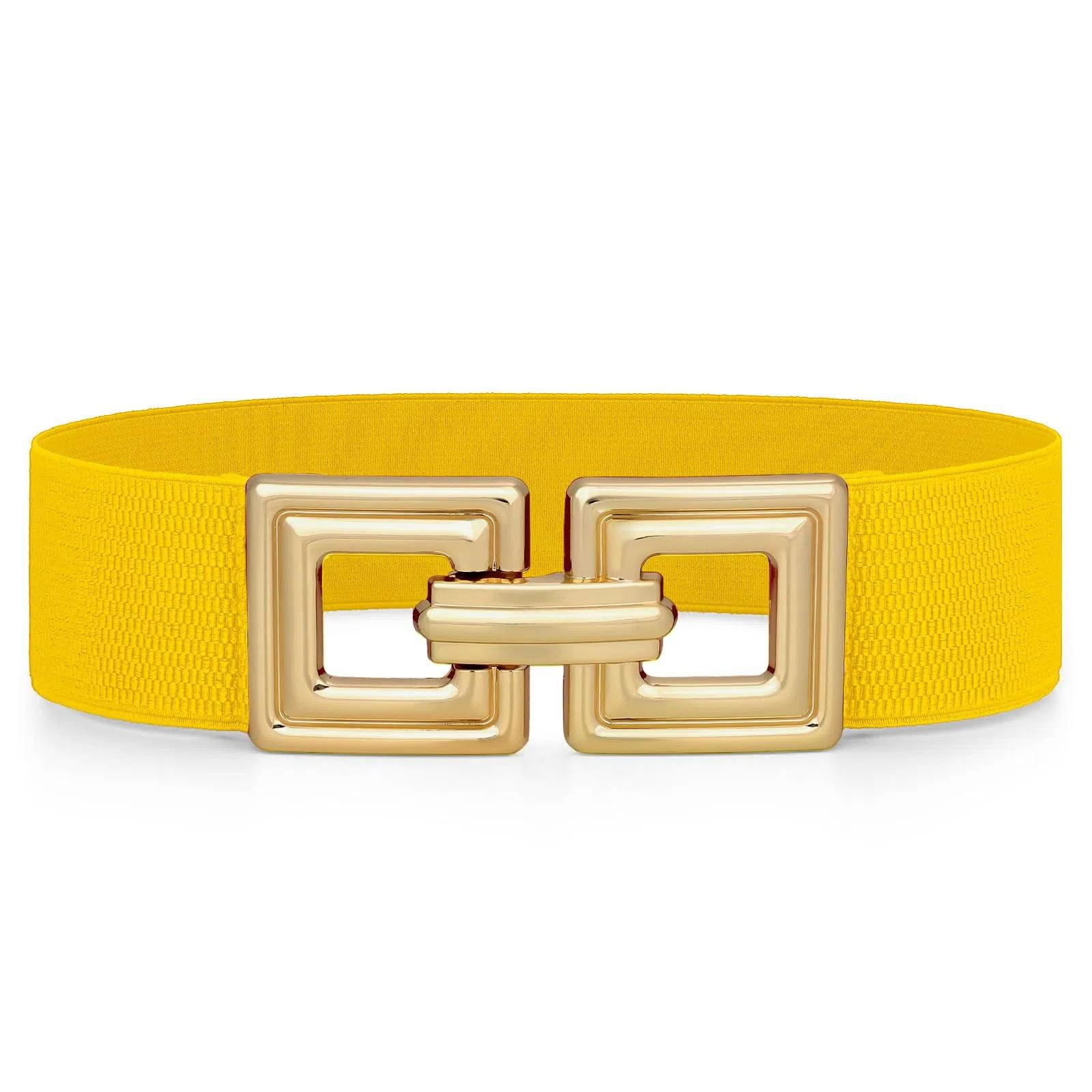 XZQTIVE Wide Elastic Belts for Women Dresses Black Waist Corset Belt for Women Fashion Wide Stretchy Belts SpringStatements