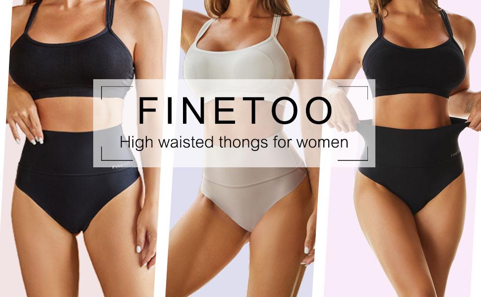 FINETOO 4pcs Women High Waisted Comfortable Seamless Underwear Fit Minimalist Bridal Panties Basic T-back Panties S-XL   Womenswear SpringStatements