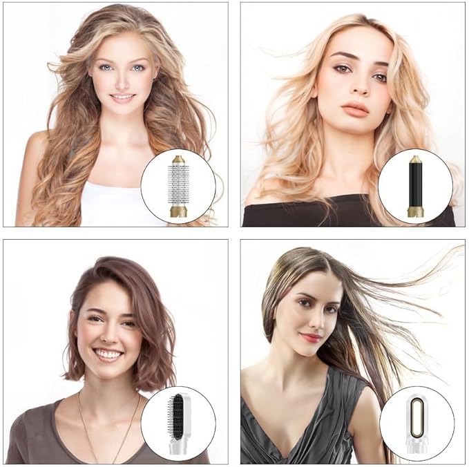 5 in 1 Hair Styler & Hair Dryer Brush, Low-Speed Negative Ionic Air Styler Drying, Multi Hair Styler, Professional Blow Dryer Brush for Curling Volumizing Straightening Styling 5 in 1 Hair Styler & Hair Dryer Brush, Low-Speed Negative Ionic Air Styler Drying, Multi Hair Styler, Professional Blow Dryer Brush for Curling Volumizing Straightening Styling