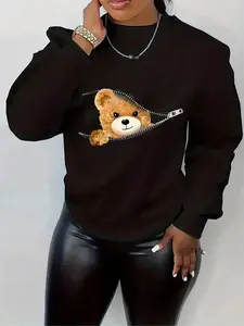 Women's Casual Sweatshirts, Comfortable Fabric Clothes, Well-Fits Women's Tops