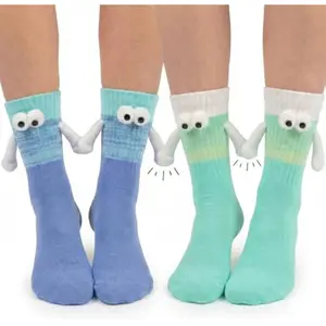 Magnetic Holding Hands Socks, Funny Matching Socks That Really Hold, Novelty Christmas Gifts for Couples Friends