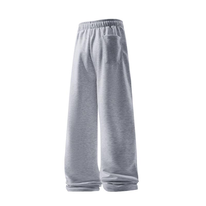 #Springfresh American style 60% pure cotton straight leg casual pants, durable for daily wear, multi-color neutral sports pants, classic printed sweatpants, sweeping pants