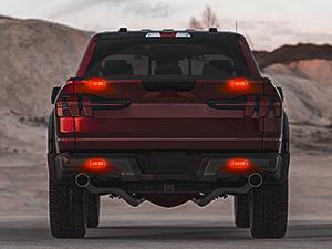 Nilight 4PCS LED Strobe lights 12V 24V Sync Feature Red 24LED  Hazard Warning Lights with Controller Hard Wire or Plug for Car Truck RVs Campers vehicle