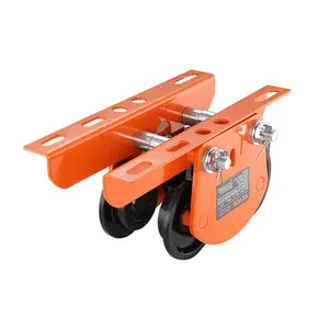 VEVOR Electric Hoist Manual Trolley,  1100 lbs/0.5 Ton Capacity for PA200 PA250 PA300 PA400 PA500, Push Beam Trolley with Dual Wheels, 2.36"-4.72" Adjustable Flange Width for Straight Curved I Beam
