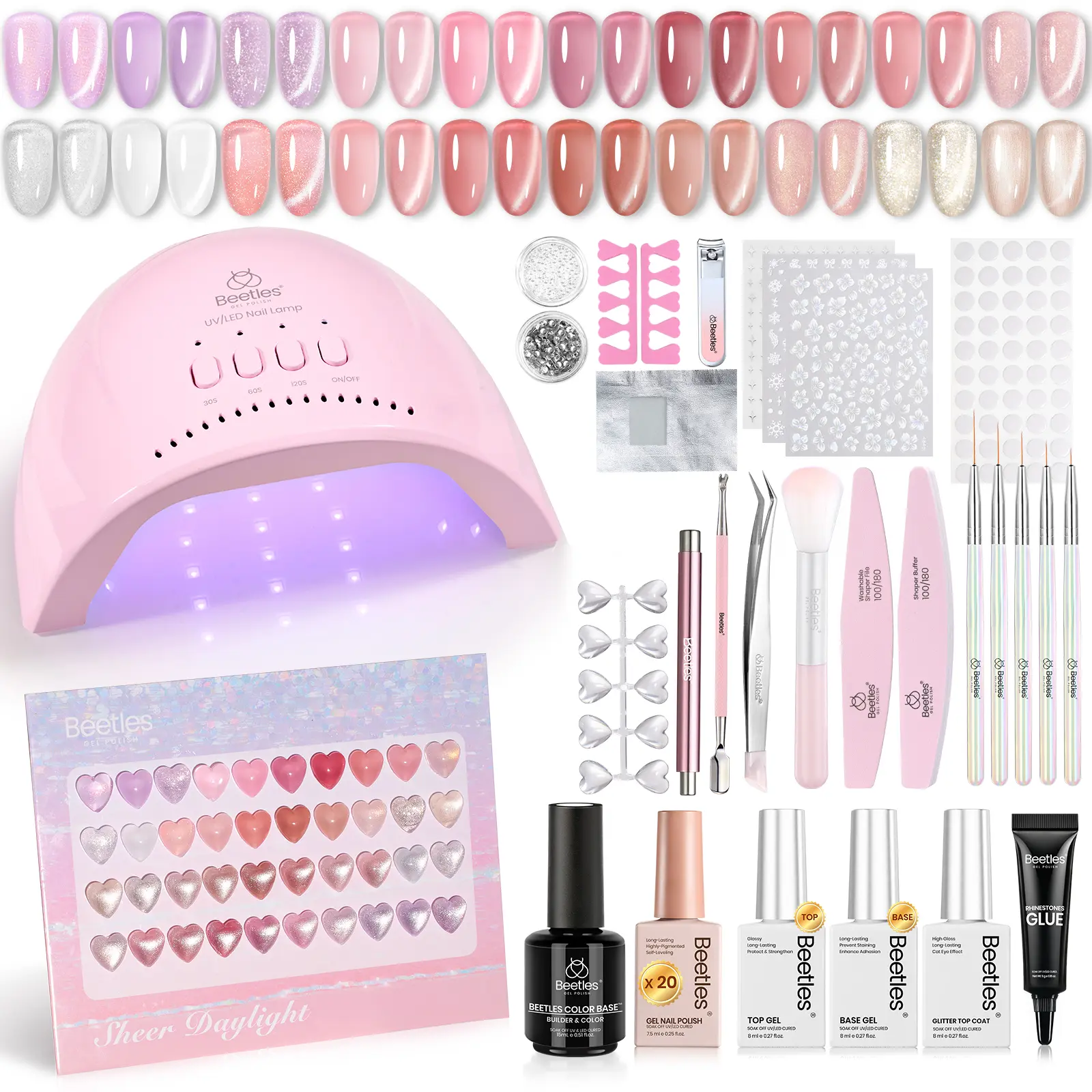 Sheer Daylight - 20 Colors 80 Pcs