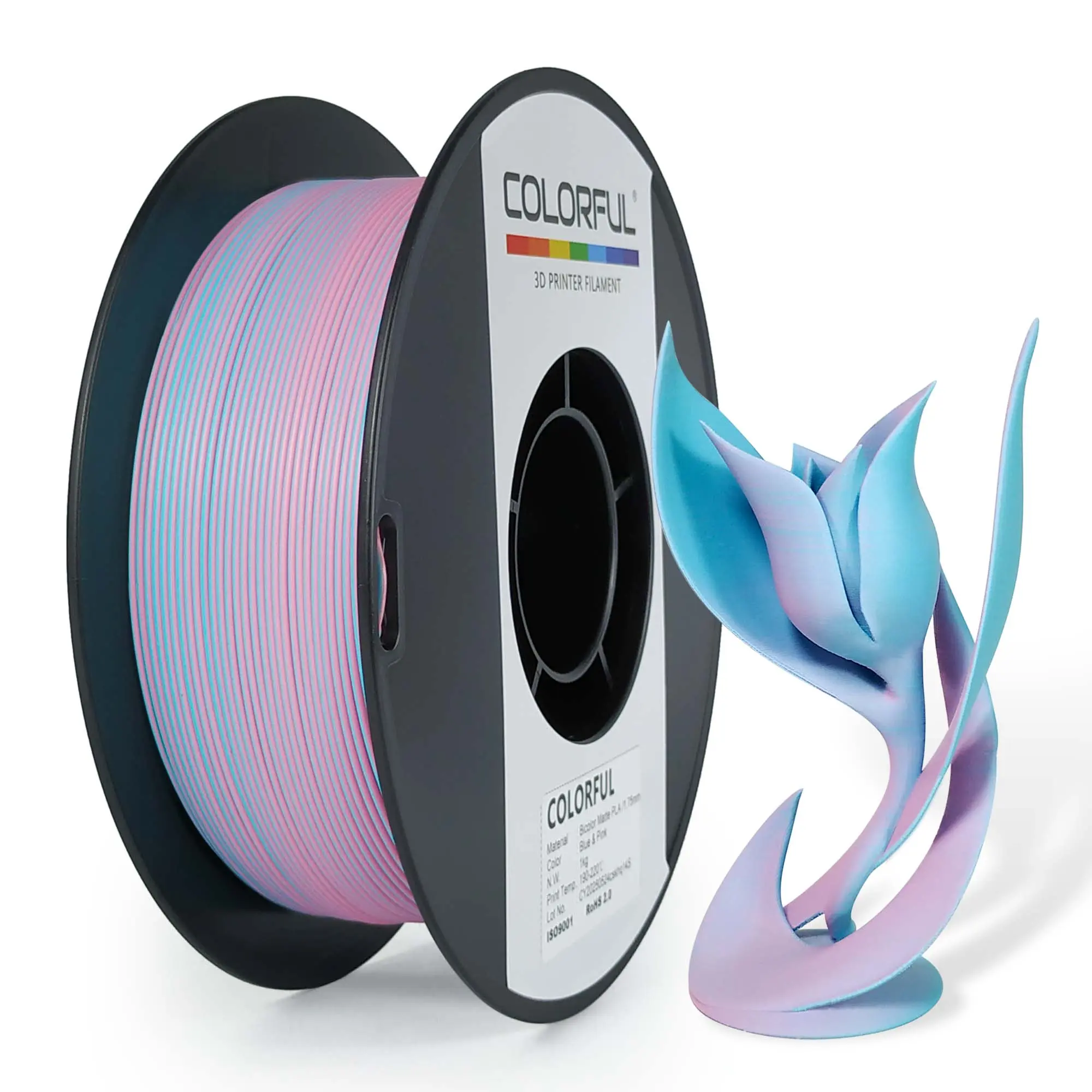 Matte Bicolor PLA - Pink Blue Matte Bicolor PLA - Pink Blue