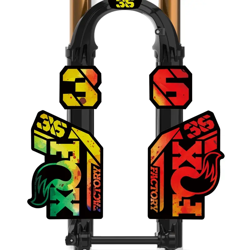 FOX 36 Series Car Truck Decals Stickers for Mountain Bike, Motorcycle Decoration, Vehicle Exterior Decoration, Easily Upgrade Professional Off-Road Style, Multi-color Design Avoids Monotony, Show Off-Road Enthusiast Proposition