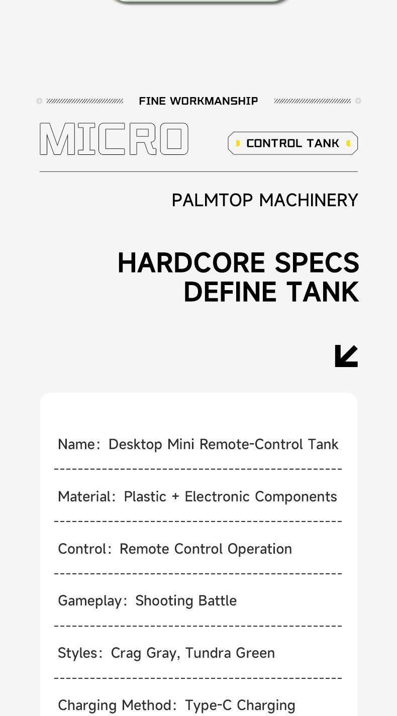 【Live Exclusive】BRRRRT 1/64 RC Tank + RC Forklift Combo Set, Remote Control Military Battle Tank with Infrared System & 7 Channel Mini Forklift Truck, 2.4Ghz Vehicles Toys for Kids and Adults