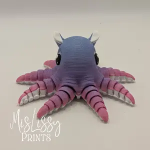 Flapjack Octopus Flexi 3D Print Decor