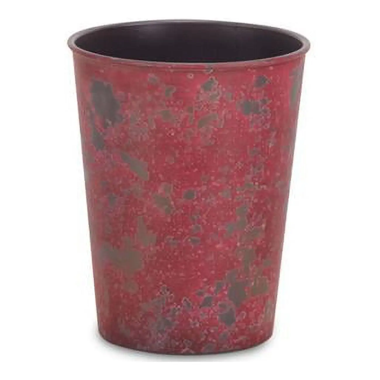 Cheungs PP-106RR 5 in. Round Tapered Recycled Plastic Planter - Rustic Red, Cylindrical Body Flower Pot, Indoor Houseplant Container, Indoor-Outdoor Flower Pot, Cylindrical Body Flower Pots