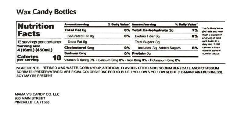 Wax Bottle Candy 1lb or 3lb with Side of Mama V’s Flavor Frenzie Powder Sour Candy Snack Extreme Sour Wax Candy - Bonbon, Sweet
