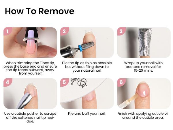 Beetles Tipex Instant Apex Nail Tips Thick Acrylic Nail Set for Flat Nails Manicure Stiletto Square Almond Coffin Nail Tips Nail Art DIY Gift for Women