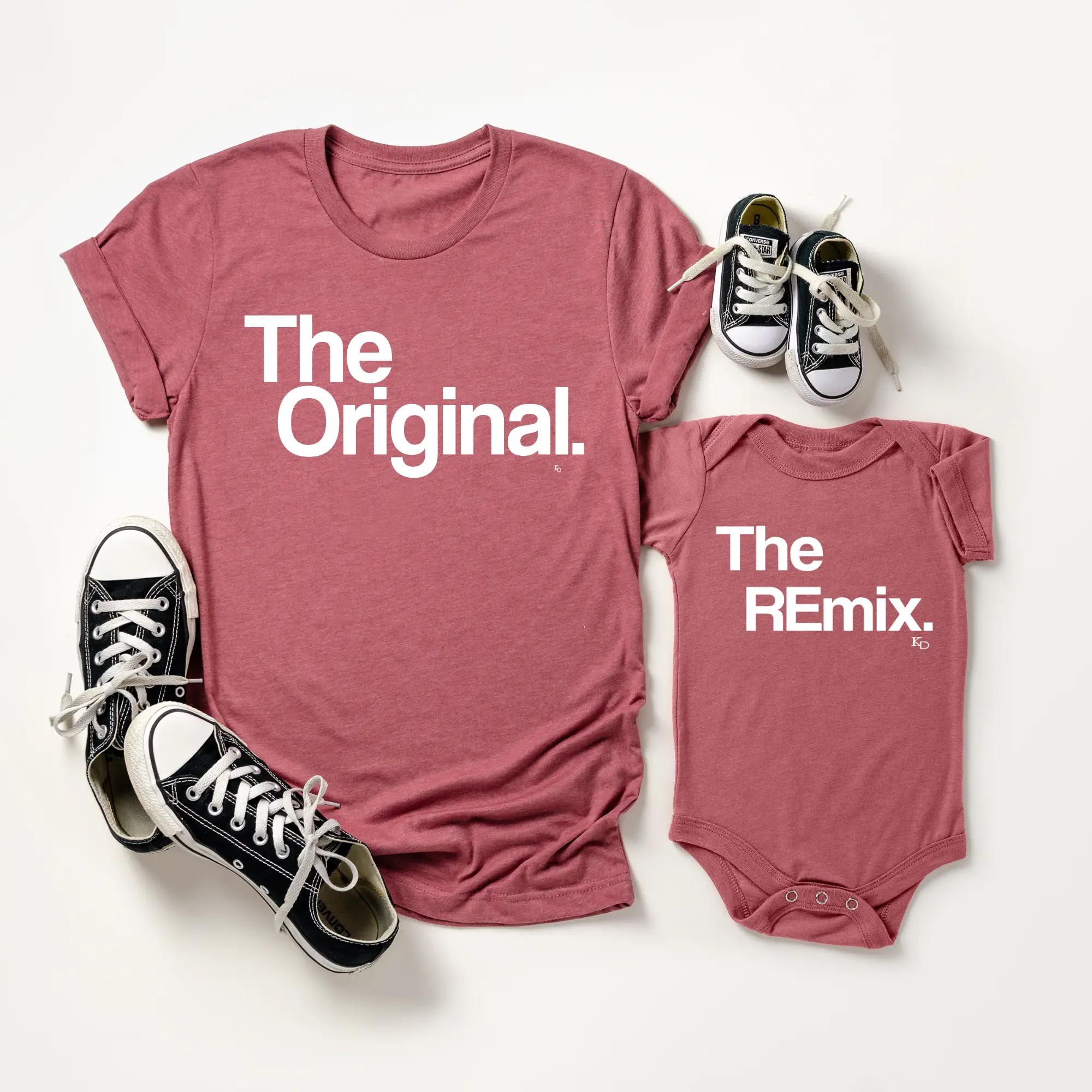 Mommy and Me, Girl Mom Matching - The Original The Remix® (Mauve) Set of 2