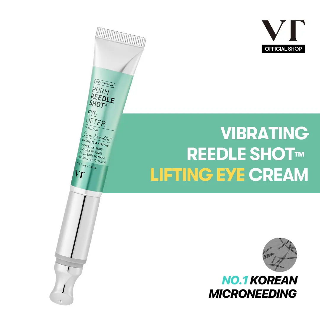 [VT COSMETICS] #1 viral PDRN Micro-Vibration Eye Applicator cream with Reedle shot, Peptide, Collagen | Fine Lines, Wrinkles, Dark Circles, Puffiness & Firming Care in 1 Minute | Under-Eyes, Crow's Feet, Smile Lines | Korean Skincare Anti-Aging