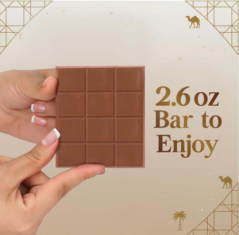 Dubai Chocolate Bar Pistachio – 2.6 oz Premium Dessert with Pistachio Cream & Kataifi Filling | Gourmet Dubai Chocolate Filling | Elegant Gift Chocolate