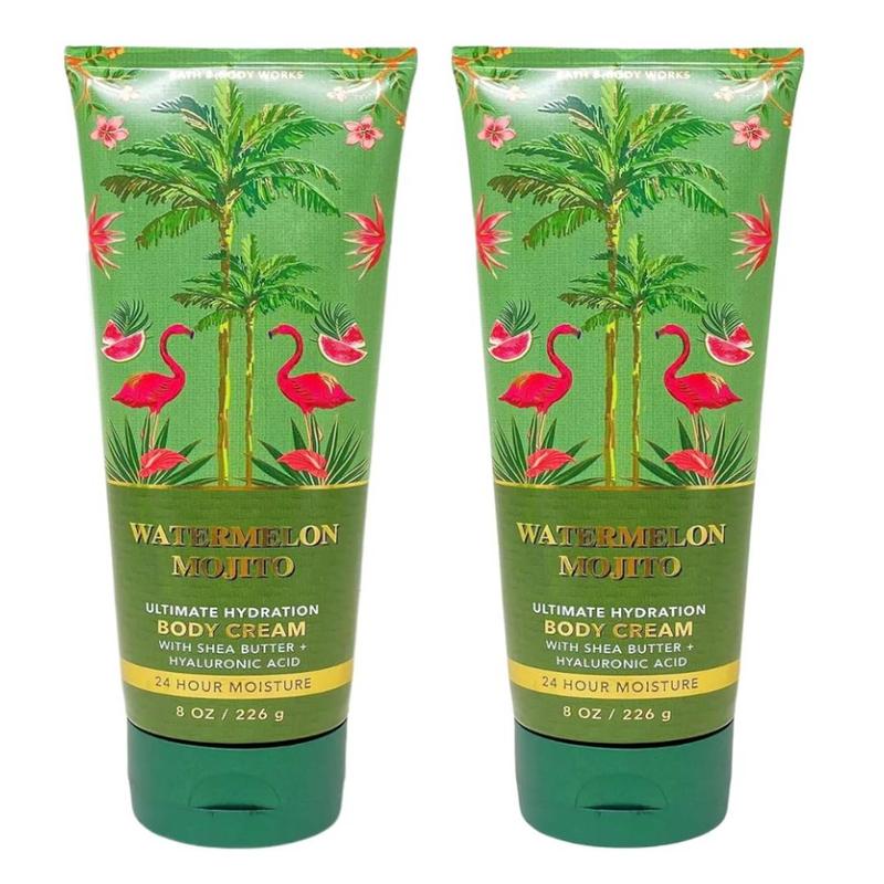 HOT - Bath & Body Works Ultimate Hydration Body Cream Pack of 2 (Watermelon Mojito),8.0 fluid_ounces