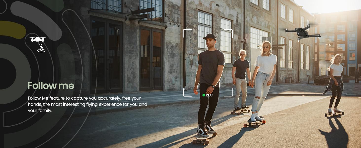 Holy Stone GPS Drone with 4K Camera, HS175D RC Quadcopter with Auto Return, Follow Me Mode, Brushless Motor, Circle Fly, 46 Mins Long Flight Time Portable Wireless Transmission