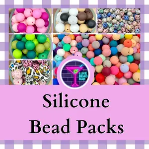 Silicone Bead Packs for Wristlets, Keychains, Beadable pens and more DIY