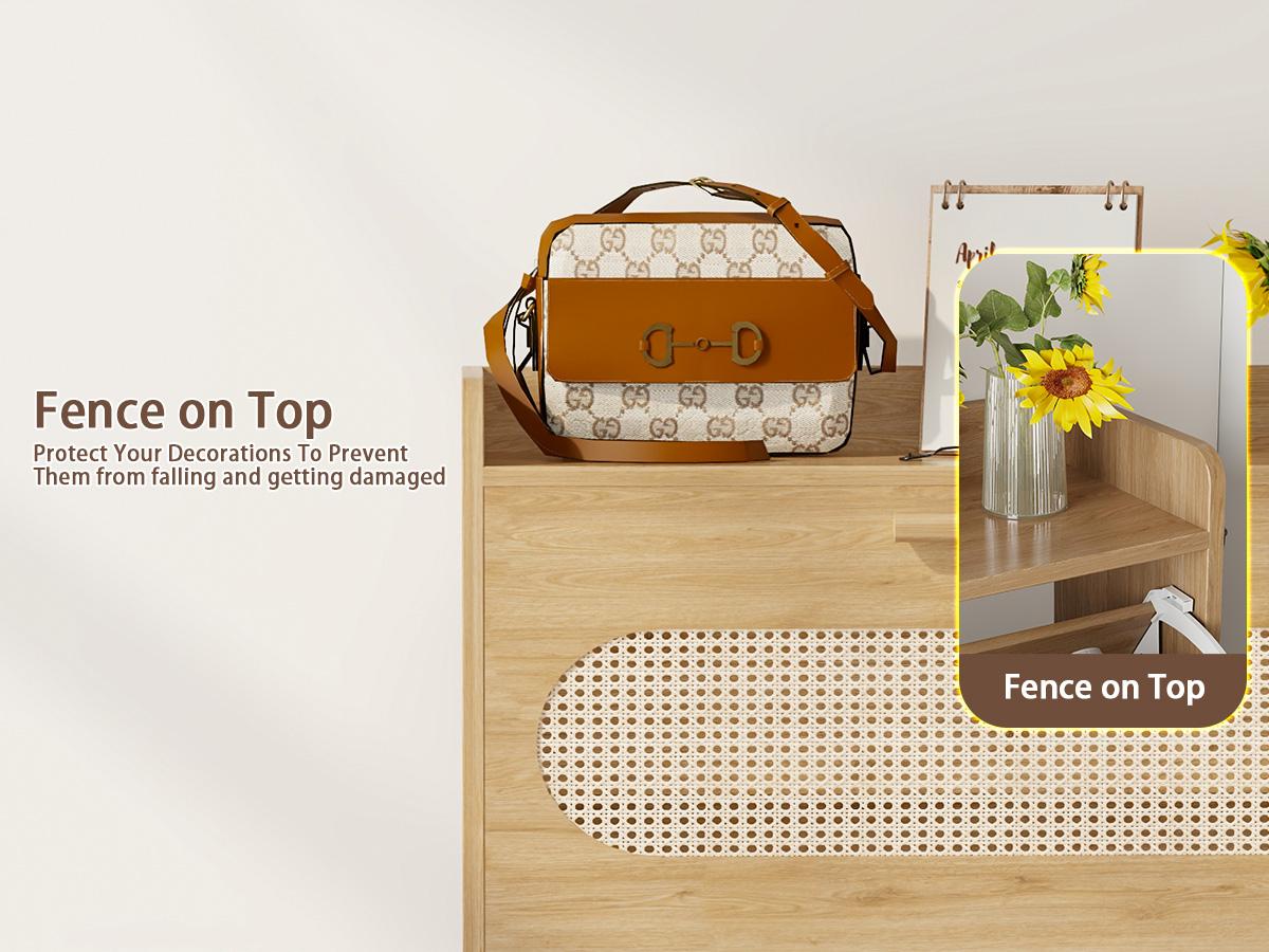 【HolidayHaul】Shoe Cabinet with Doors, 6-Tier Shoe Storage Cabinet with Adjustable Shelves, Wooden 50'' Tall Shoes Rack Organizer Cabinet for Entryway, Front Door, Hallway Closet, Living Room - Blue