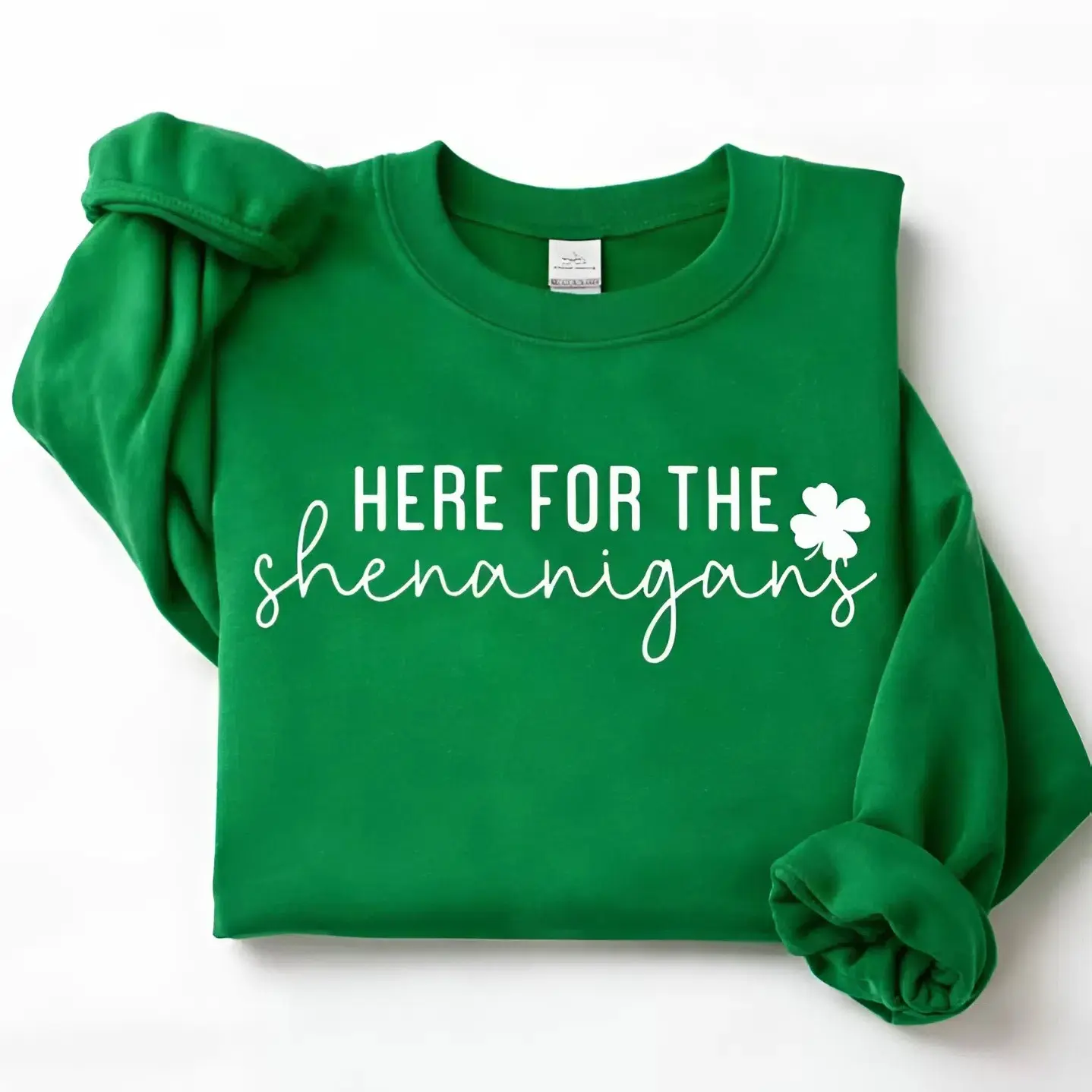 Here for the Shenanigans Sweatshirt, Happy St Patty's Sweatshirt, Irish Sweatshirt, Shamrock Sweater, Funny St Patrick's Gift, Saint Patricks Day