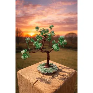 Green Aventurine Gemstone Prosperity Money Tree
