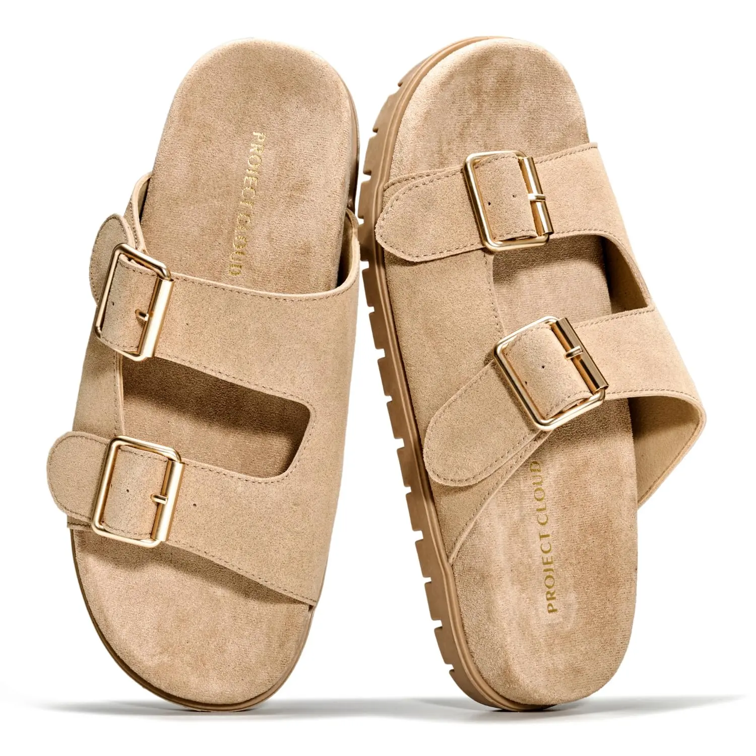 Project Cloud Women's Genuine Leather Flatform Sandals | Casual Summer Walking Footwear | Plush Soft Insole | Lightweight Non-Slip – Lanura