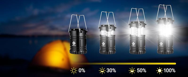 Etekcity Camping Lanterns, Battery Powered LED Emergency Lights for Hurricane Supplies, Tent Gear, Power Outages & Survival Kits