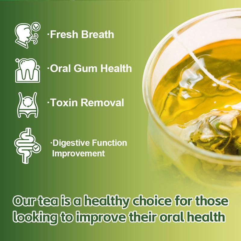 Bad Breath Eliminator Tea | Natural Herbal Supplement for Oral Freshness, Vegan GMO Free, Maintain Clean Mouth Feeling